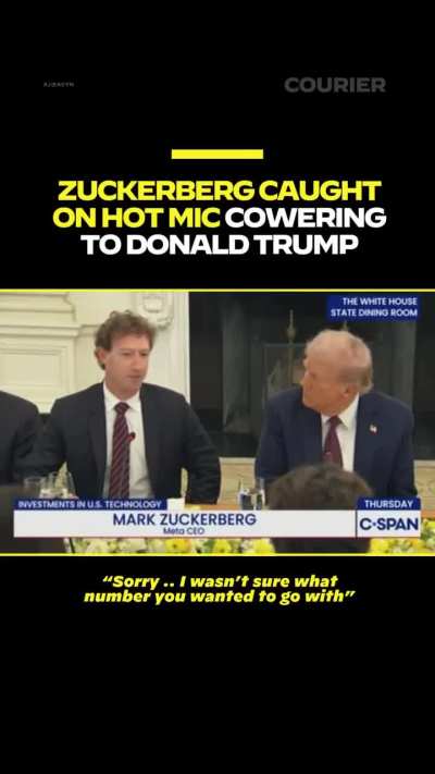 Mark Zuckerberg gets caught on a hot mic admitting he is totally making up Meta’s U.S. investment numbers based on whatever Trump wants to hear