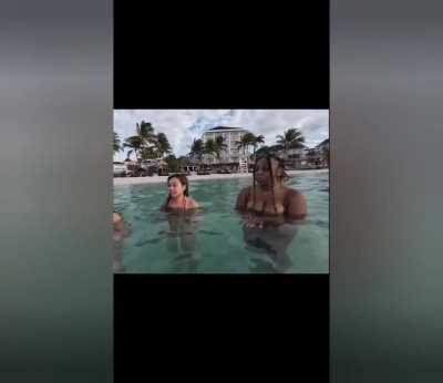 Jazzyguns Hot Moments On Her Jamaica trip 