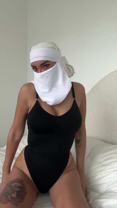 Is it haram when you fuck my tiny holes while I moan your name loudly with my hijab on?