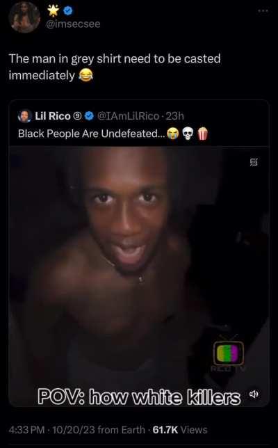 POV: How white killers act in horror movies