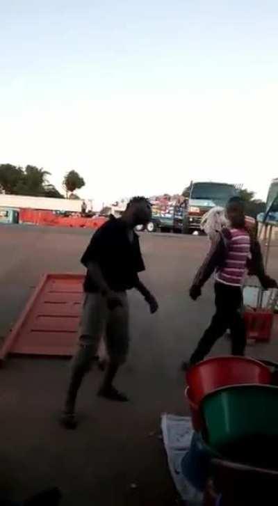 Unexpected dance movement.