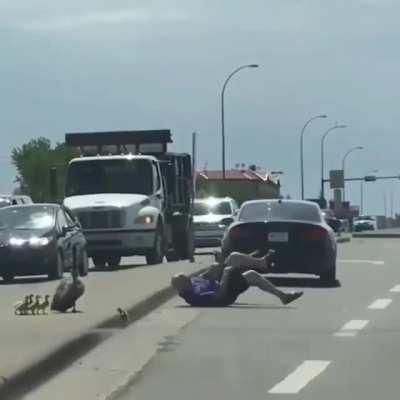 Get the fuck back in your car