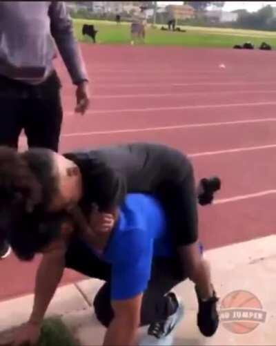 What Could Go Wrong telling a kid to try and choke you out