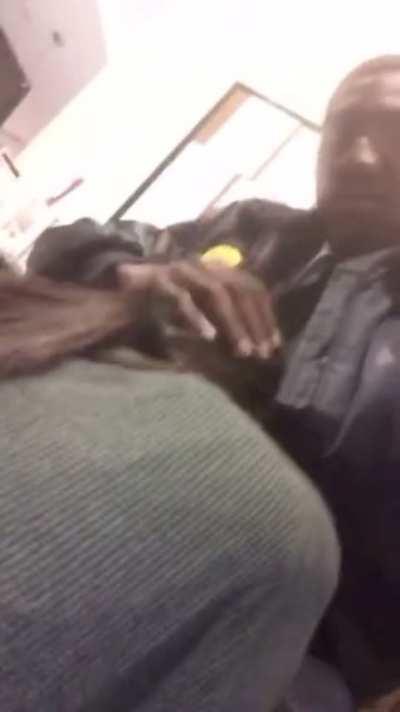 Lost her apartment keys so she sucks security guard for new ones