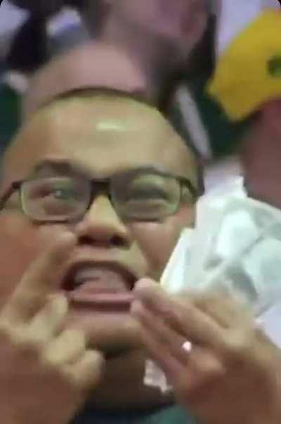 *Wizards fan here* … Just saw this video for the first time yesterday and this guy is definitely GOATED 🐐