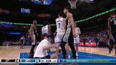 [Highlight] Chet Holmgren brings it up the and finishes with a tough and 1