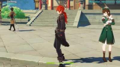 Tiantian gets distracted