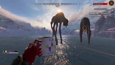 Enjoying a peaceful view with a drink part 2