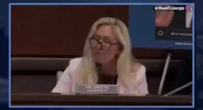 Marjorie Taylor Greene uses a doctored photo to try to make a witness look bad.