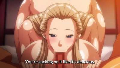 Titfuck and blowjob from the queen