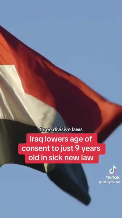 Iraq making its legal marriage age at 9 to follow the Quran