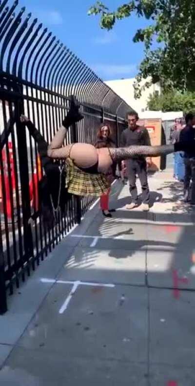 Strong and cute woman