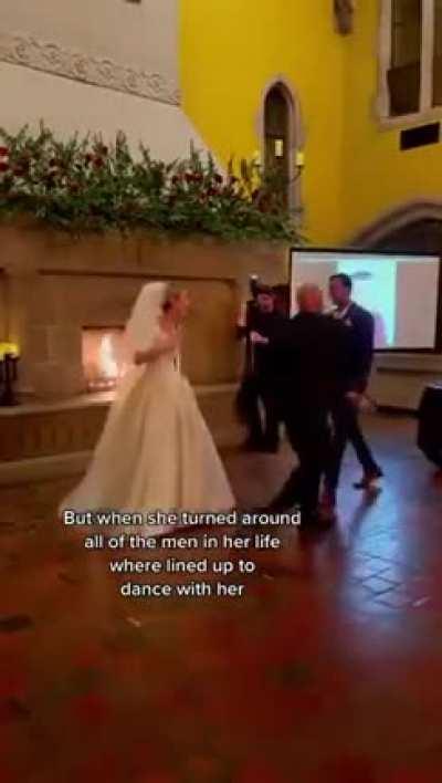 All the men in her life showed up for her when she needed it the most. ❤️