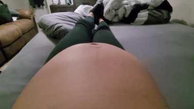 Interesting or creepy? It freaks my husband out. Lol 35 weeks pregnant.