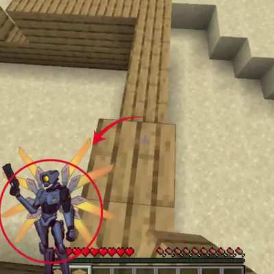 V1 is placing blocks and sh-