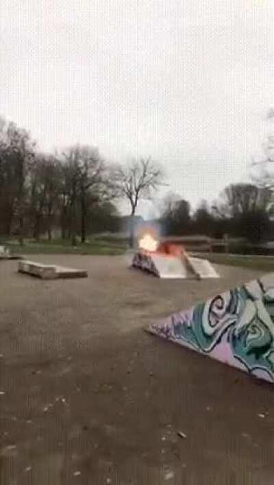 I should be safe enough if I stand all the way over here