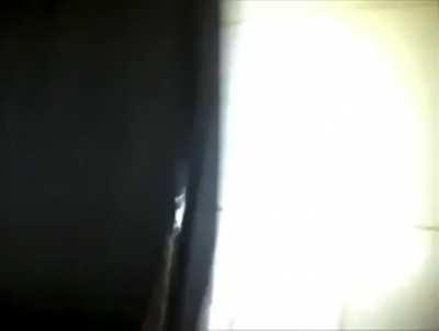 British MILF pulls him out and just films his orgasm, doesn’t help