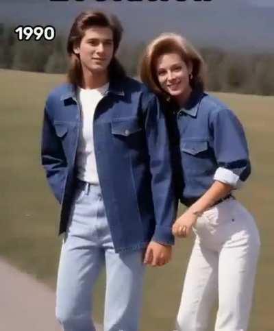 Evolution with fashion 1910 - 2023, rivisited with AI