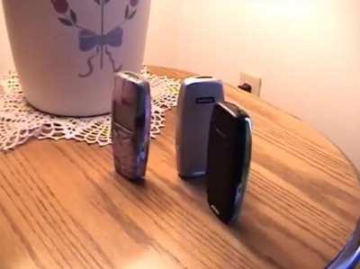 Nokia phones dancing to Tchaikovsky's Waltz of the Flowers