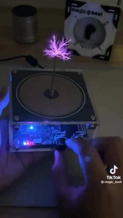 Mario soundtrack on something that Nikola Tesla would make