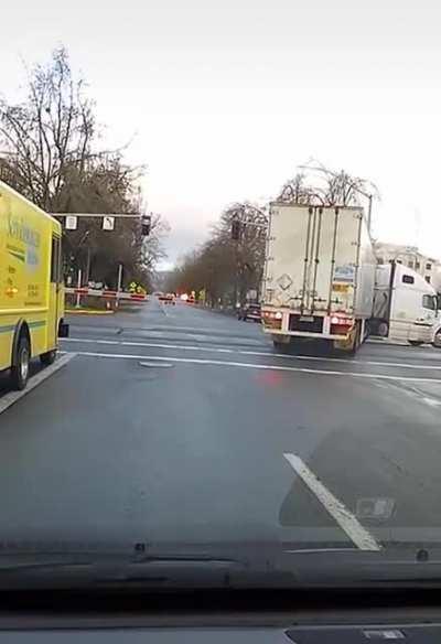 This guy is the reason I get nervous driving near semis