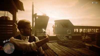 Arthur unnecessarily being cool.