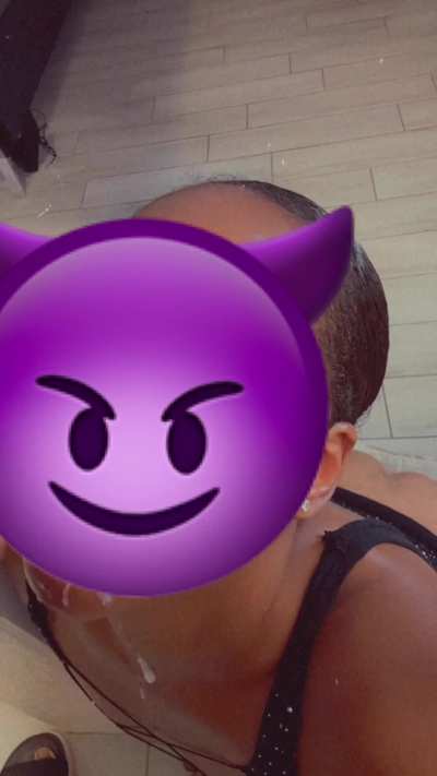 I let him cum all over my pretty face.. so delicious