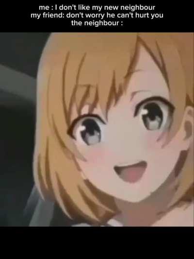 The new neighbour seems to have a particular hobby 