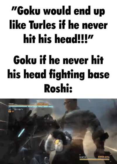 either that or he learns to be kind from grandpa gohan