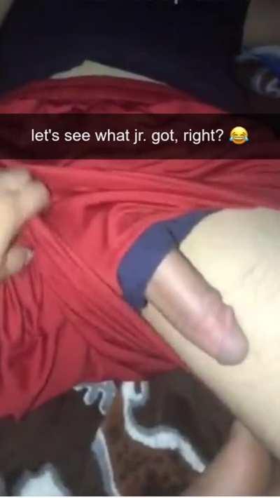 Mom checks out her sleeping son