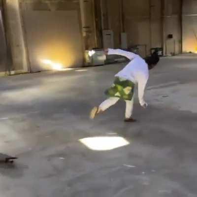 Bari, Ye, and Francesco Risso skating around in the ATL studio