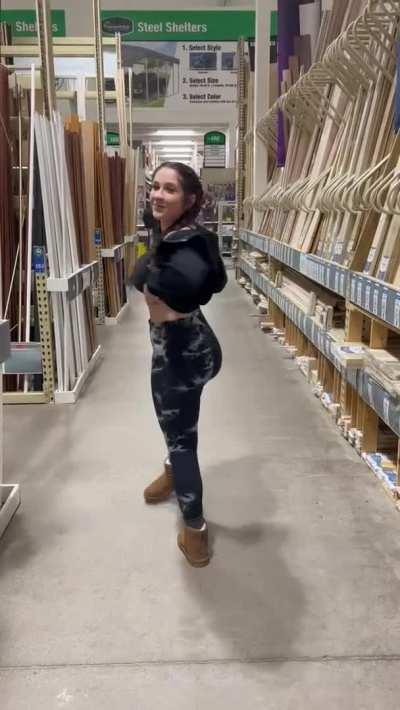 See big titties at Menards