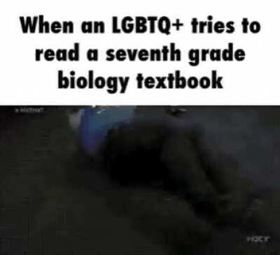 When an LGBTQ+ tries to read a seventh grade biology textbook