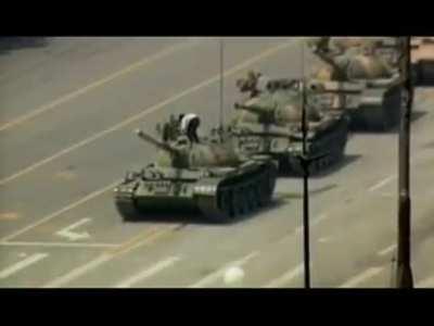 Tiananmen Square Tank Man [Full Video] (No Sound)