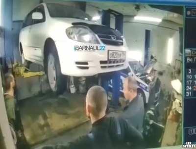 Took it in for an oil change, left with a totaled van!