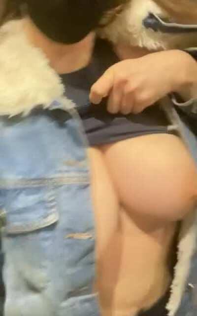 Flashing in the elevator just for the adrenaline rush