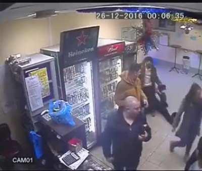 Woman Knocks Out Violent Man