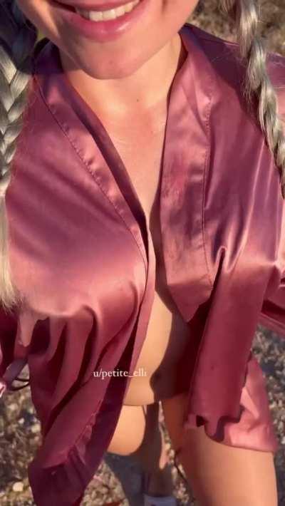 My pigtails make me look innocent but my boobs fight against it