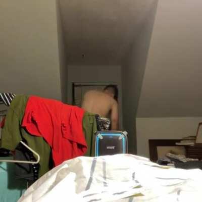 Me in my room at 3:41 AM