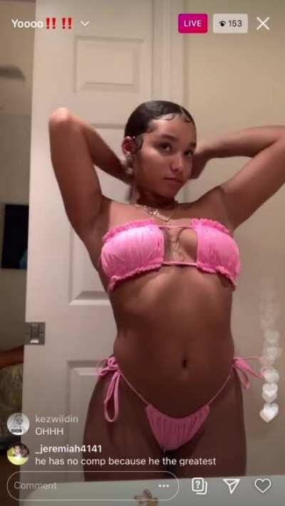 Nothing special just her in bikini