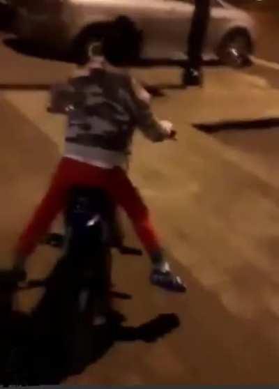 let’s give our small child a dirt bike when he’s not even weaned off his binkie yet!