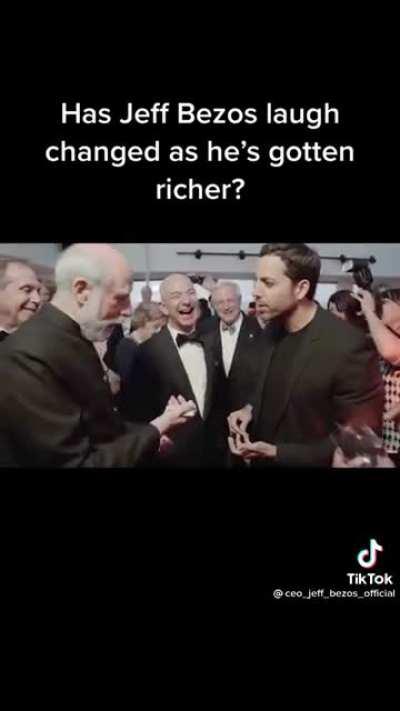 Jeff Bezos' laugh is the best soundbyte laugh
