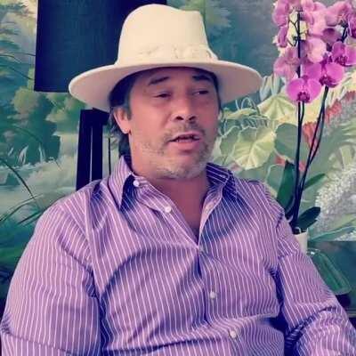 JayKay from Jamiroquai sings 'Lockdown' to the instrumental of David Bowie's 'Let's Dance'.