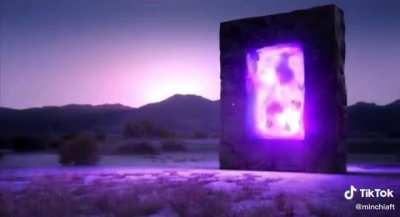 nether portal in real life (it is beautiful)