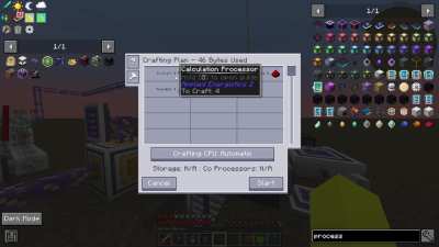 Me again. Autocrafting REFUSES to make less than 4 processors, I request 1, it crafts 4, why could that be?  I'm completely clueless about AE2, be gentle