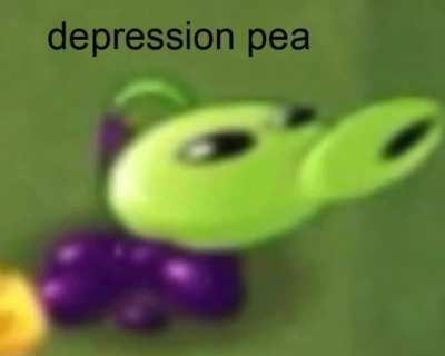 Purple-cum Peashooter has depression
