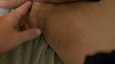 NSFW - cleaning my own creampie from my wife 