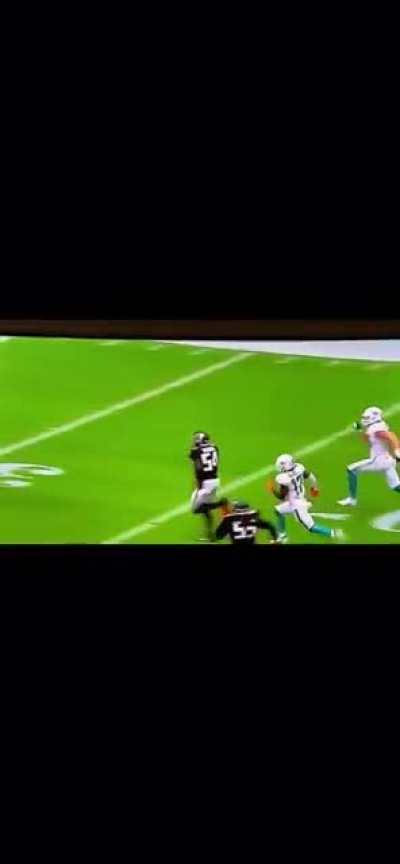 I mean just look at Waddle run after the interception.