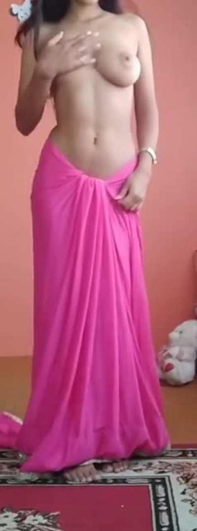 Indian girl stripping down