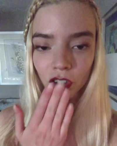 Here's a kiss from Golden Globe winner Anya Taylor-Joy